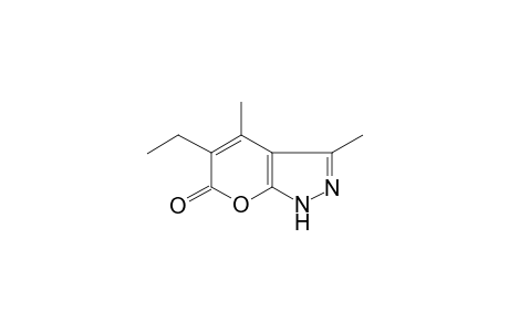 5-Ethyl-3,4-dimethyl-1H-pyrano[2,3-c]pyrazol-6-one