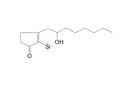 3-(2-Hydroxyoctyl)-2-(trimethylsilyl)-2-cyclopenten-1-one