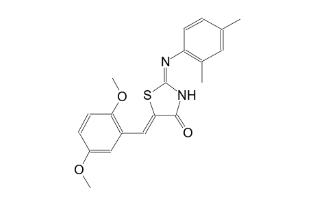 (5Z)-5-(2,5-dimethoxybenzylidene)-2-(2,4-dimethylanilino)-1,3-thiazol-4(5H)-one