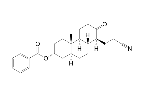 [1S-(1.alpha.,4a.beta.,4b.beta.,7.beta.,8a.beta.,10a.alpha.)]-7-(Benzoyloxy)tetradecahydro-4b-methyl-2-oxo-1-phenanthrenepropanenitrile