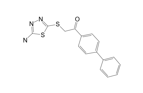 2-(5-Amino-[1,3,4]thiadiazol-2-ylsulfanyl)-1-biphenyl-4-yl-ethanone