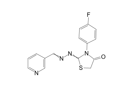 3-(p-fluorophenyl)-2,4-thiazolidinedione, 2-azine with nicotinaldehyde