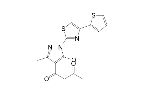 1-[5'-Hydroxy-3-'-methyl-1'-(4''-(2'''-thienyl)-2''-thiazolyl)-4'-pyrazolyl]-1,3-butanedione