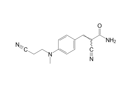 α-cyano-p-[(2-cyanoethyl)methylamino]cinnamamide