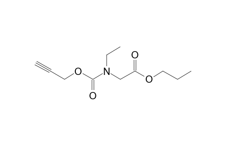 Glycine, N-ethyl-N-propargyloxycarbonyl-, propyl ester