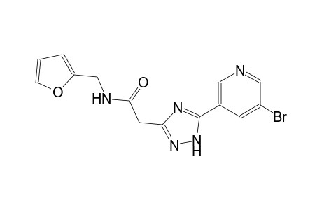 1H-1,2,4-triazole-3-acetamide, 5-(5-bromo-3-pyridinyl)-N-(2-furanylmethyl)-