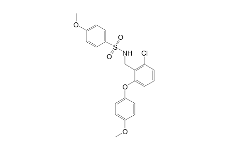 N-[2-chloro-6-(p-methoxyphenoxy)benzyl]-p-methoxybenzenesulfonamide