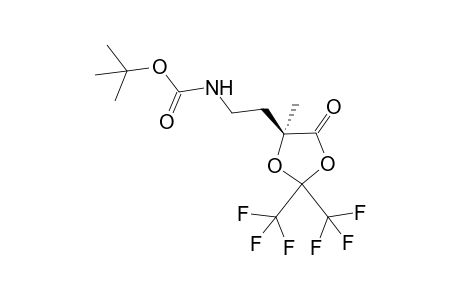 (5S)-5-[2-(TERT.-BUTYLOXYCARBONYLAMINO)-ETHYL]-2,2-BIS-(TRIFLUOROMETHYL)-5-METHYL-1,3-DIOXOLAN-4-ONE