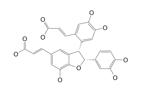 (CIS)-3-[6-[5-[(E)-2-CARBOXYETHENYL]-2,3-DIHYDRO-2-[3,4-DIHYDROXYPHENYL)-7-HYDROXY-3-BENZOFURANYL]-3,4-DIHYDROXYPHENYL]-(E)-2-PROPENOIC-ACID