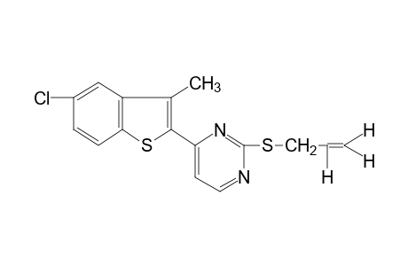 2-(allylthio)-4-(5-chloro-3-methylbenzo[b]thien-2-yl)pyrimidine