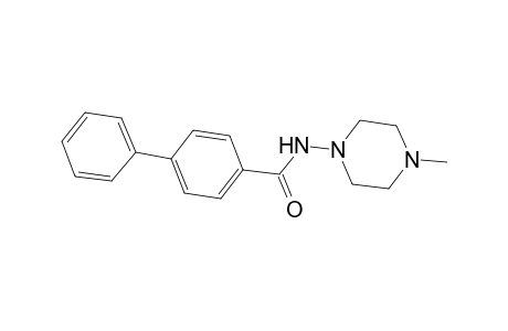 N-(4-methyl-1-piperazinyl)[1,1'-biphenyl]-4-carboxamide