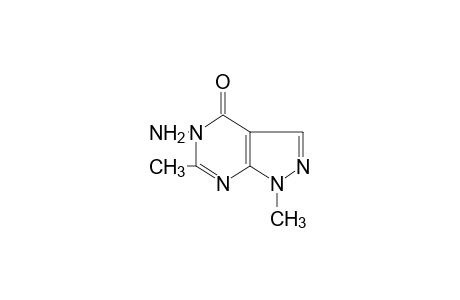 5-amino-1,6-dimethyl-1H-pyrazolo[3,4-d]pyrimidin-4(5H)-one