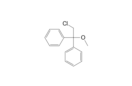 (2-chloro-1-methoxy-1-phenylethyl)benzene