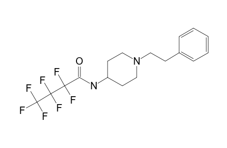 1-(2-Phenylethyl)-4-piperidinamine,N-heptafluorobutyryl