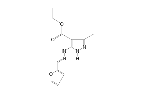 5-(furfurylidenehydrazino)-3-methylpyrazole-4-carboxylic acid, ethyl ester