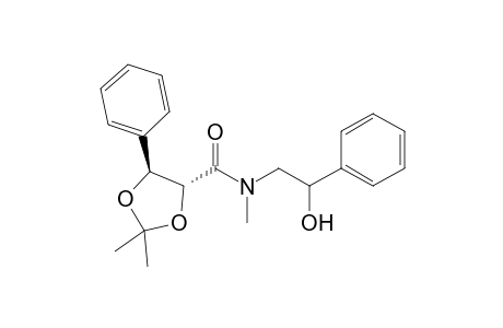 (4R,5S)-N,2,2-trimethyl-N-(2-oxidanyl-2-phenyl-ethyl)-5-phenyl-1,3-dioxolane-4-carboxamide