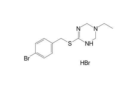 6-[(p-bromobenzyl)thio]-3-ethyl-1,2,3,4-tetrahydro-s-triazine, monohydrobromide