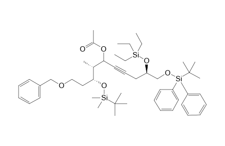 (5R,6R,11R)-5-(2-(Benzyloxy)ethyl)-2,2,3,3,6,15,15-heptamethyl-14,14-diphenyl-11-((triethylsilyl)oxy)-4,13-dioxa-3,14-disilahexadec-8-yn-7-yl acetate