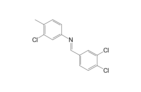 3-chloro-N-(3,4-dichlorobenzylidene)-p-toluidine