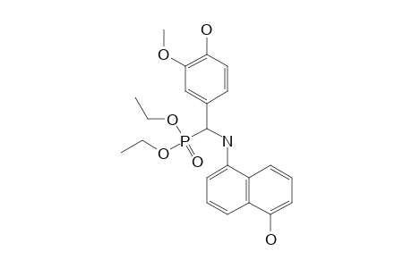 DIETHYL-(4-HYDROXY-3-METHOXYPHENYL)-(5-HYDROXYNAPHTHALEN-1-YL-AMINO)-METHYLPHOSPHONATE