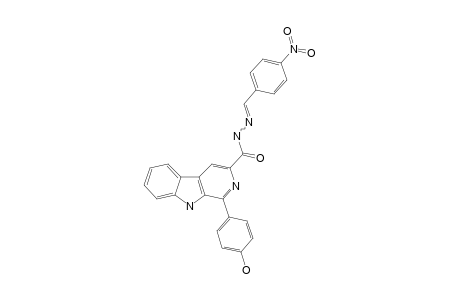 1-(4-Hydroxyphenyl)-N'-(4-nitrobenzylidene)-9H-pyrido[3,4-b]indole-3-carbohydrazide