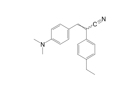 3-[p-(dimethylamino)phenyl]-2-(p-ethylphenyl)acrylonitrile