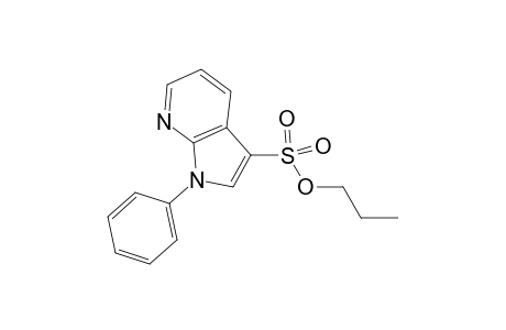 Propyl 1-phenyl-1H-pyrrolo[2,3-b]pyridine-3-sulfonate