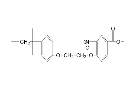 3-nitro-4-{2-[p-(1,1,3,3-tetramethylbutyl)phenoxy]ethoxy}benzoic acid, methyl ester
