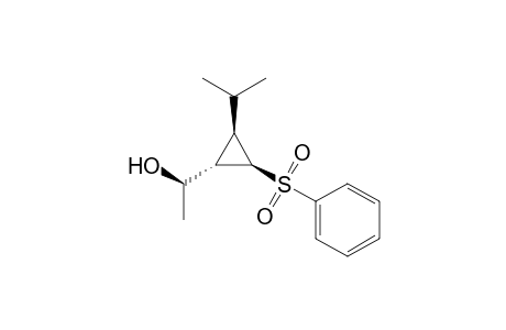 (1R*,2S*,3S*,1'R*) 1-(1-Hydroxyethyl)-2-(phenylsulfonyl)-3-(1-methylethyl)cyclopropane