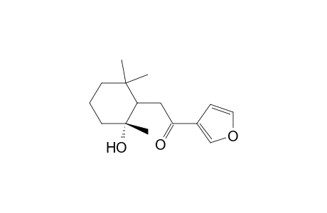 Ethanone, 1-(3-furanyl)-2-(2-hydroxy-2,6,6-trimethylcyclohexyl)-, trans-(.+-.)-