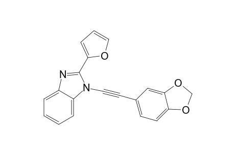 2-(2-Furanyl)-1-(2-(3,4-methylenedioxyphenyl)ethynyl)-1H-benzoimidazole