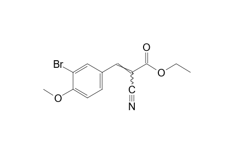 3-bromo-alpha-cyano-4-methoxycinnamic acid, ethyl ester