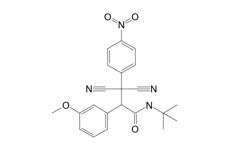 N-(t-Butyl)-2-(3'-methoxyphenyl)-3,3-dicyano-3-(p-nitrophenyl)-propanamide