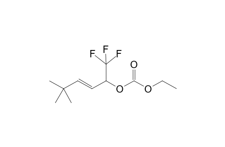 (E)-4,4-Dimethyl-1-(trifluoromethyl)-2-pentenyl ethyl carbonate