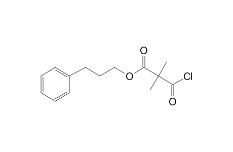 Dimethylmalonic acid, monochloride, 3-phenylpropyl ester