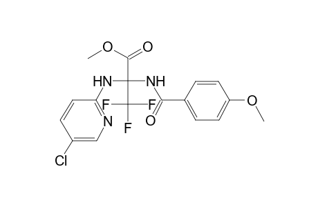 2-(5-Chloro-pyridin-2-ylamino)-3,3,3-trifluoro-2-(4-methoxy-benzoylamino)-propionic acid methyl ester