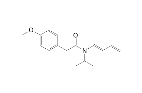 N-[(1E)-buta-1,3-dienyl]-2-(4-methoxyphenyl)-N-propan-2-yl-ethanamide