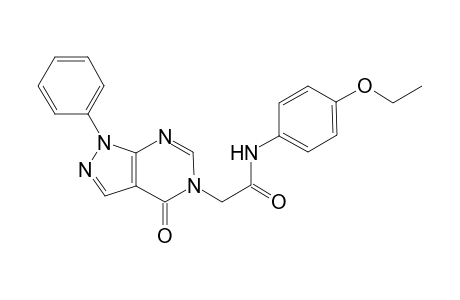 N-(4-ethoxyphenyl)-2-(4-oxo-1-phenyl-1,4-dihydro-5H-pyrazolo[3,4-d]pyrimidin-5-yl)acetamide