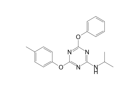 2-(isopropylamino)-4-phenoxy-6-(p-tolyloxy)-s-triazine