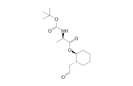 (1S,2R)-2-(2-oxoethyl)cyclohexyl (tert-butoxycarbonyl)-D-alanitate