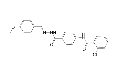 benzoic acid, 4-[(2-chlorobenzoyl)amino]-, 2-[(E)-(4-methoxyphenyl)methylidene]hydrazide