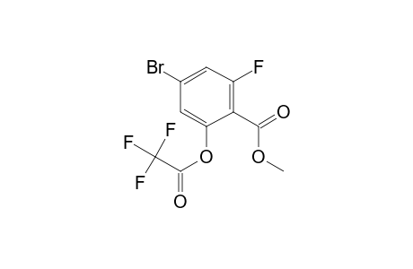 4-Bromo-2-fluoro-6-hydroxybenzoic acid, o-trifluoroacetyl-, methyl ester