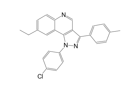 1-(4-chlorophenyl)-8-ethyl-3-(4-methylphenyl)-1H-pyrazolo[4,3-c]quinoline