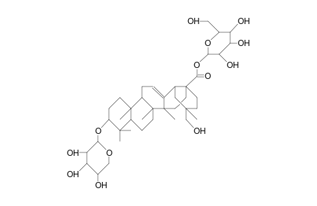 29-Hydroxy-oleanolic-acid-3.beta.-O.alpha.-L-arabinopyranosyl-28-O.beta.-D-glucopyranoside