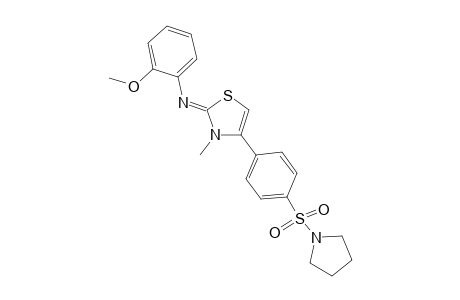 (2-methoxy-phenyl)-[3-methyl-4-[4-(pyrrolidine-1-sulfonyl)-phenyl]-3H-thiazol-2-ylidene]-amine