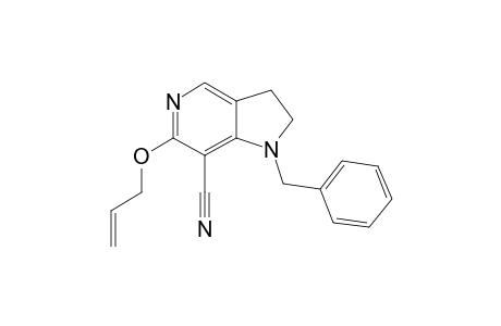 1H-Pyrrolo[3,2-c]pyridine-7-carbonitrile, 6-allyloxy-1-benzyl-2,3-dihydro-