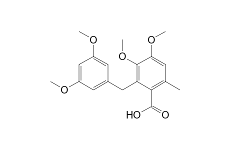 2-(3,5-dimethoxybenzyl)-3,4-dimethoxy-6-methyl-benzoic acid