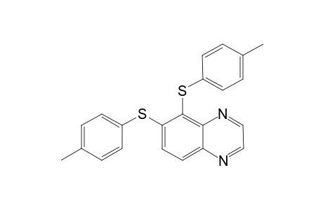 5,6-bis[(4-methylphenyl)sulfanyl]quinoxaline