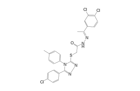 acetic acid, [[5-(4-chlorophenyl)-4-(4-methylphenyl)-4H-1,2,4-triazol-3-yl]thio]-, 2-[(E)-1-(3,4-dichlorophenyl)ethylidene]hydrazide