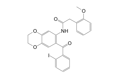 benzeneacetamide, N-[2,3-dihydro-7-(2-iodobenzoyl)-1,4-benzodioxin-6-yl]-2-methoxy-